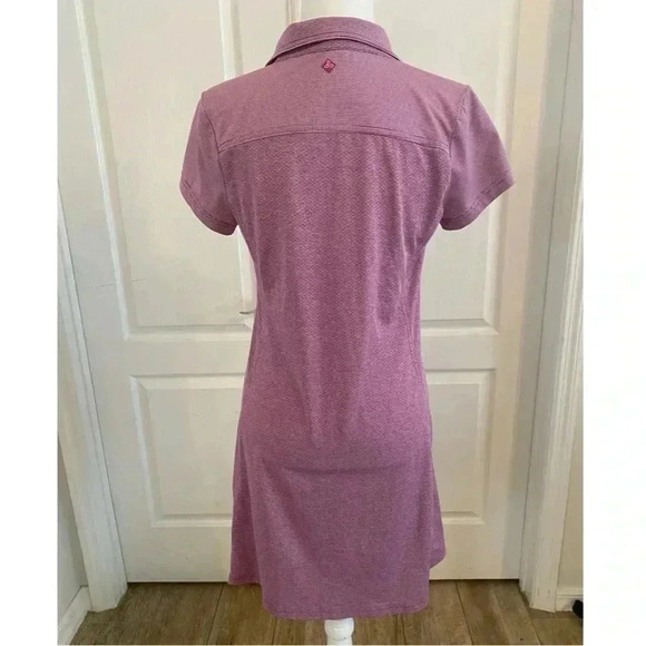 Prana Kinley Striped Short Sleeve Polo Shirt Dress - Picture 4 of 10